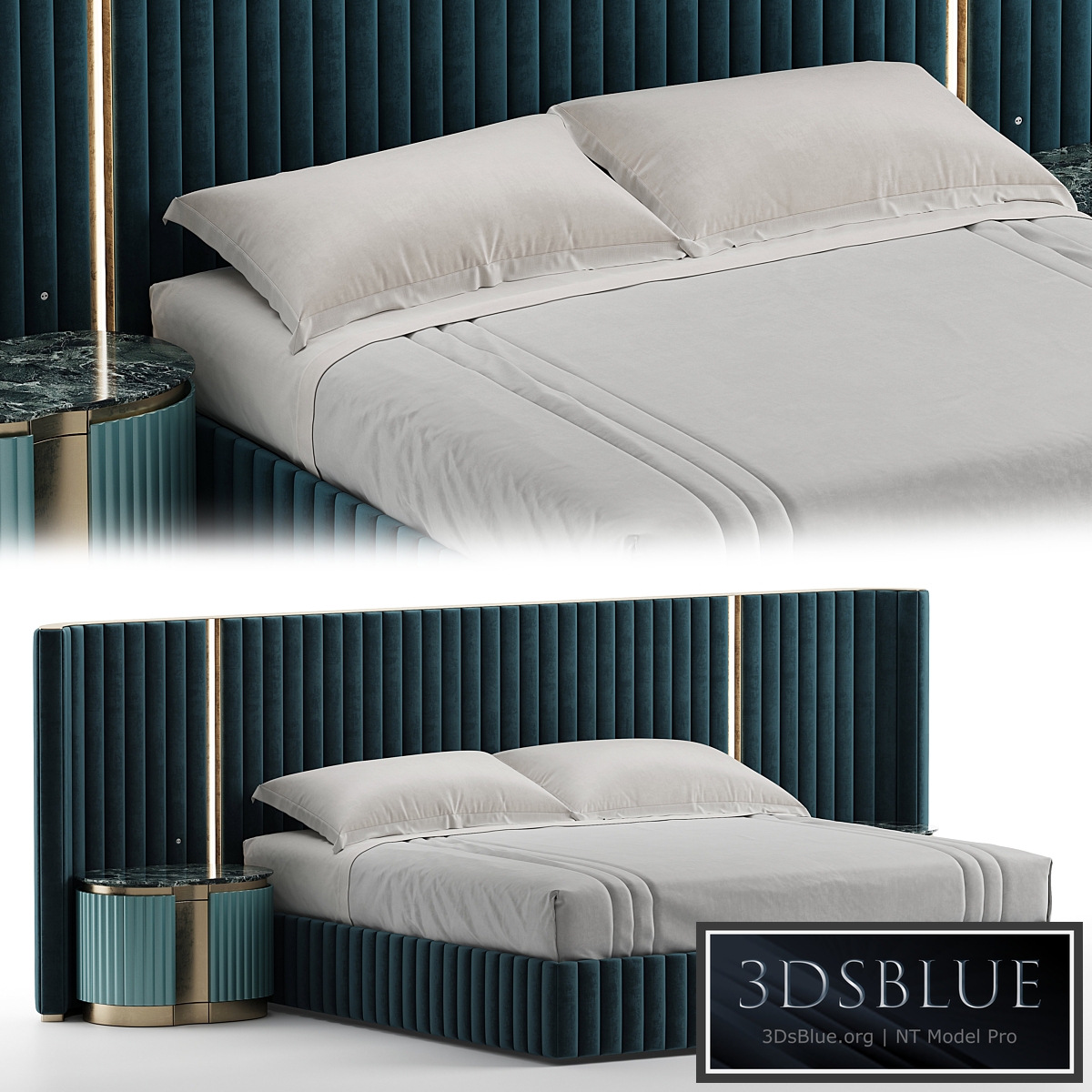 visionnaire leonardo bed 3DS Max - thumbnail 3