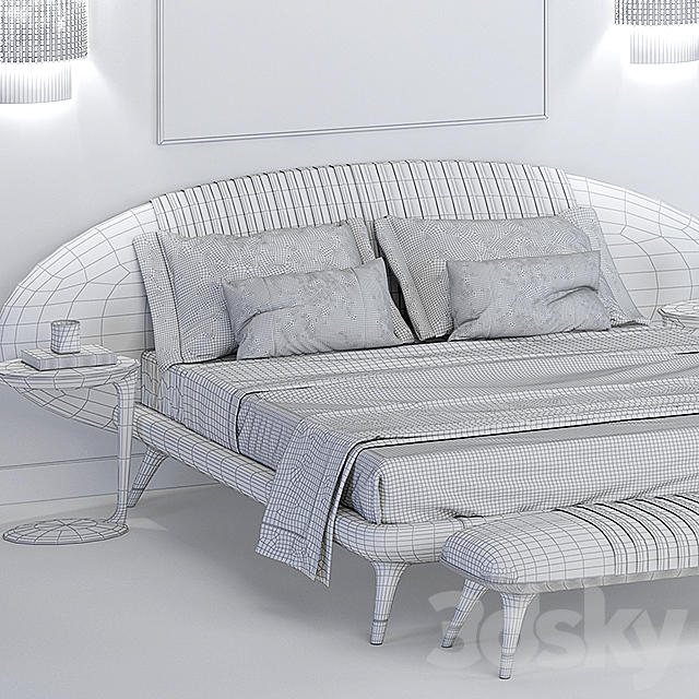 Visionnaire Princess Bed 3DSMax File - thumbnail 3