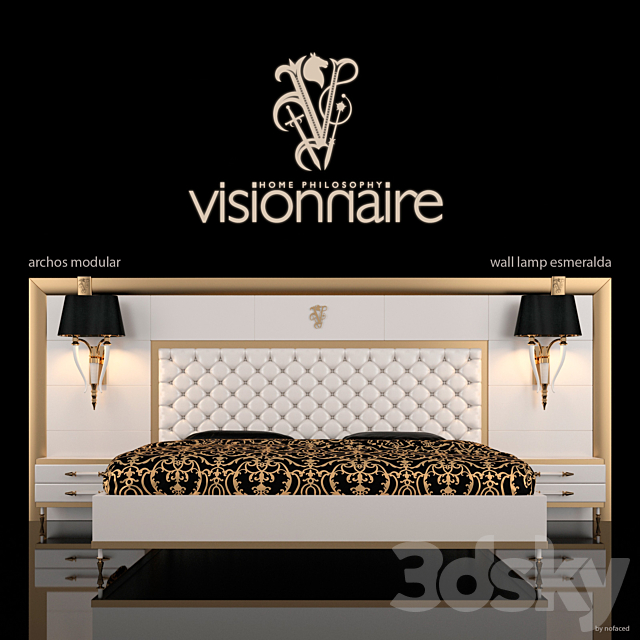 visionnare archos modular bed 3DSMax File - thumbnail 1