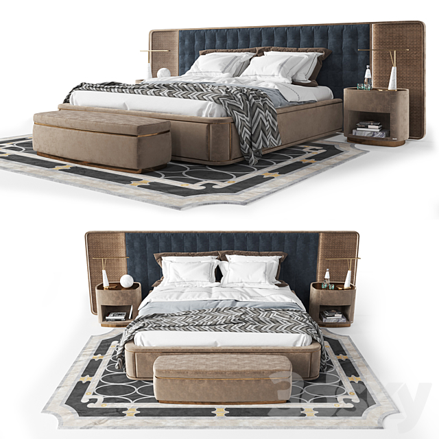 Vissionnaire bedroom set 3DSMax File - thumbnail 1