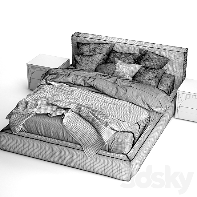 Vittoria Bold Bed 3DSMax File - thumbnail 5