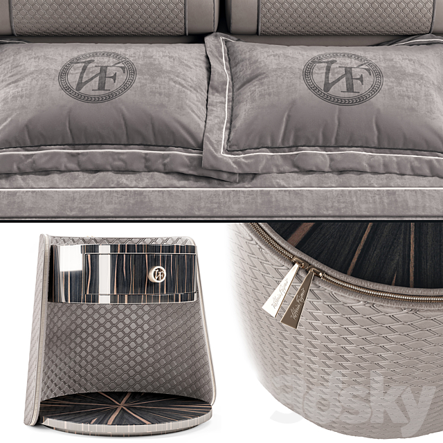 Vittoria Frigerio Bellini High Bed 3DSMax File - thumbnail 4