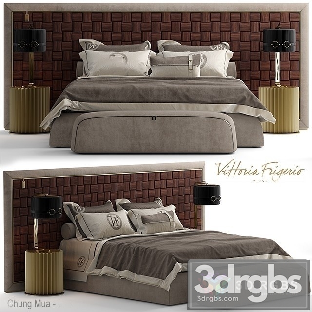 Vittoria Frigerio Durini Bed 3dsmax Download - thumbnail 1