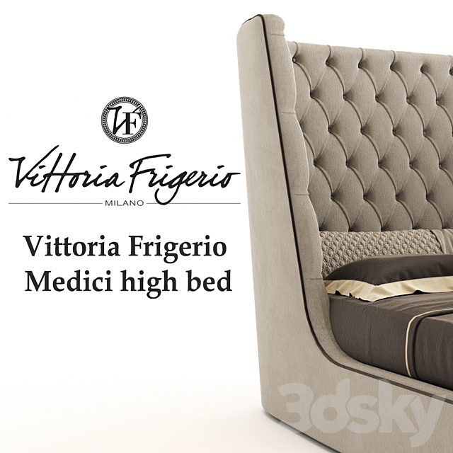 Vittoria Frigerio Medici high bed 3DSMax File - thumbnail 3