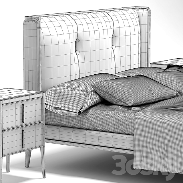 Volpi hanna bed 3DSMax File - thumbnail 3