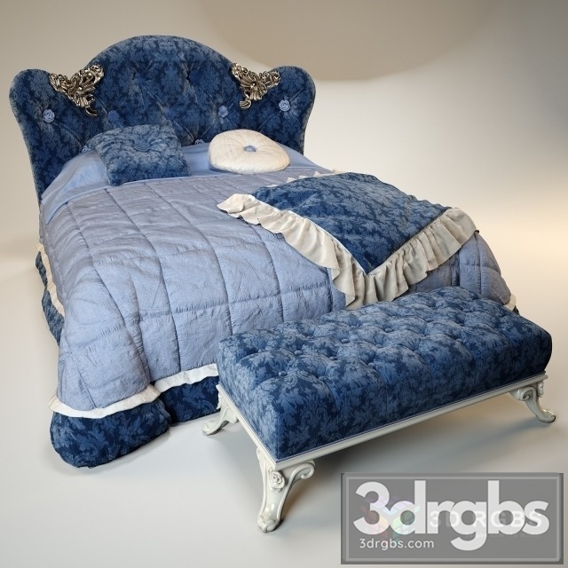 Volpi Mafalda Bed 3dsmax Download - thumbnail 1