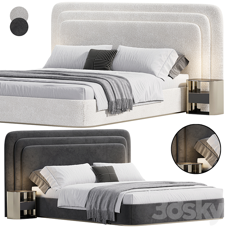 Voyage Royal Bed 3DS Max Model - thumbnail 1