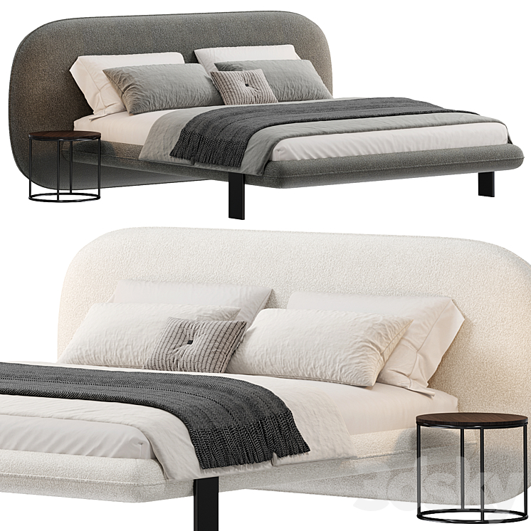 Wabi Bed by Sabaitalia 3DS Max Model - thumbnail 1