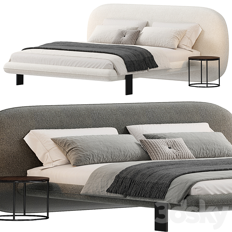 Wabi Bed by Sabaitalia 3DS Max Model - thumbnail 2