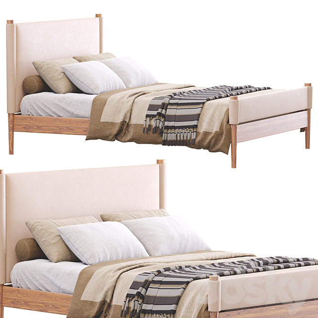 Walker Bed By West Elm 3DSMax File - thumbnail 1