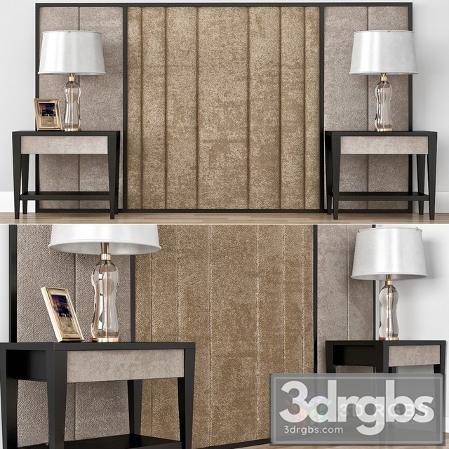 Wall Headboard Collection 3dsmax Download - thumbnail 1