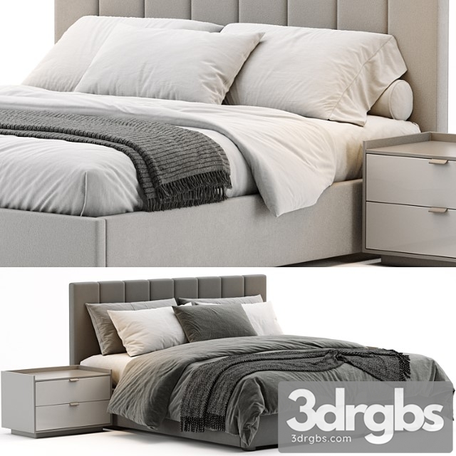 West Elm Emmett Bed 5 3dsmax Download - thumbnail 1