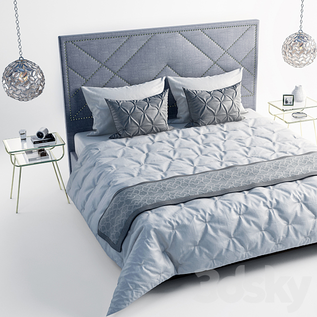 west_elm bed 3DSMax File - thumbnail 2