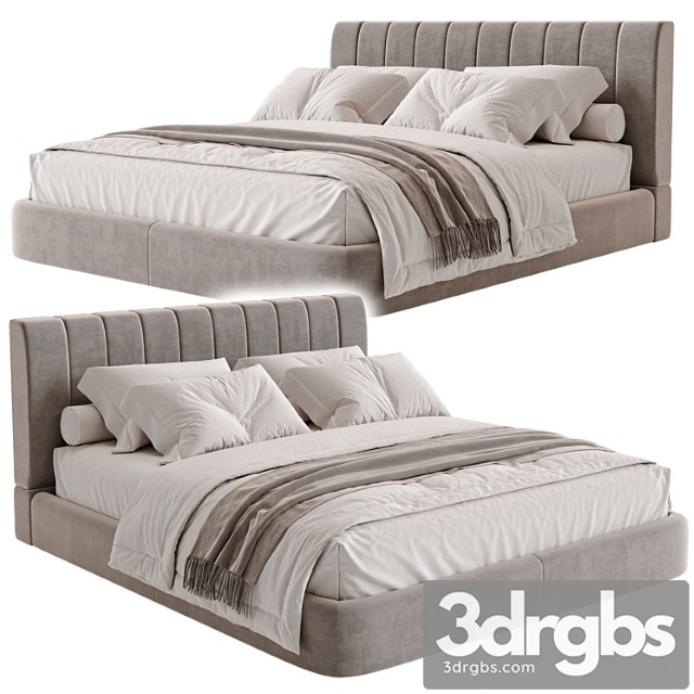 Whaite Bed 3dsmax Download - thumbnail 1