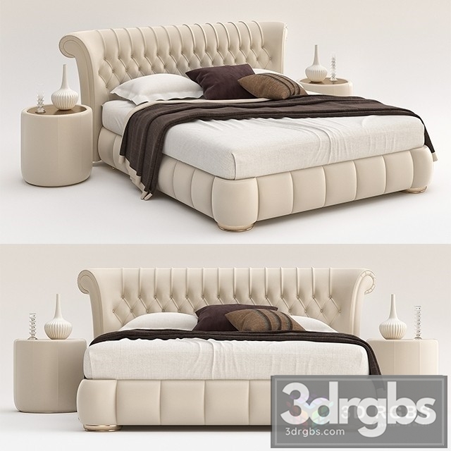 Windsor Arketipo Bed 3dsmax Download - thumbnail 1