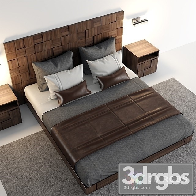 Wooden Clothes Bed 3dsmax Download - thumbnail 1