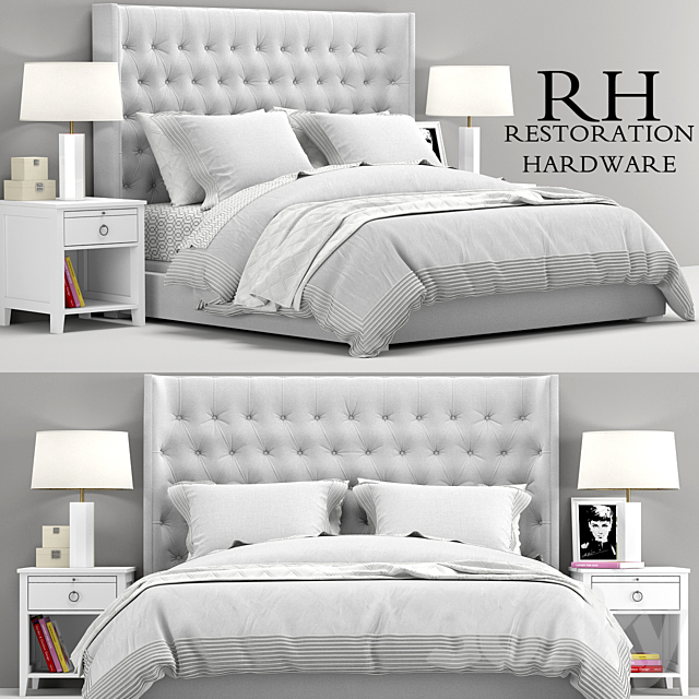 Zadie bed collection. RH Teen 3DSMax File - thumbnail 1