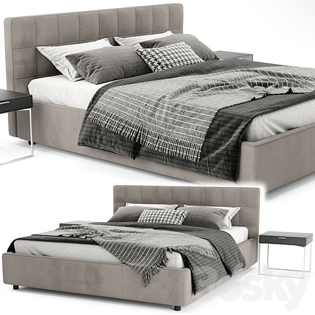 Zanotta Box Bed 3DSMax File - thumbnail 1