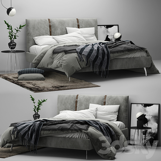 Zanotta Legami Bed 3DSMax File - thumbnail 1