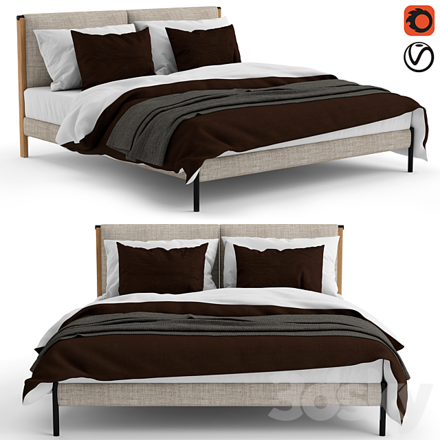 Zanotta ricordi bed 3DSMax File - thumbnail 1