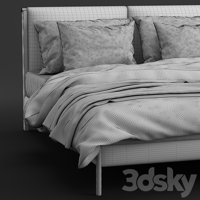 Zanotta ricordi bed 3DSMax File - thumbnail 5