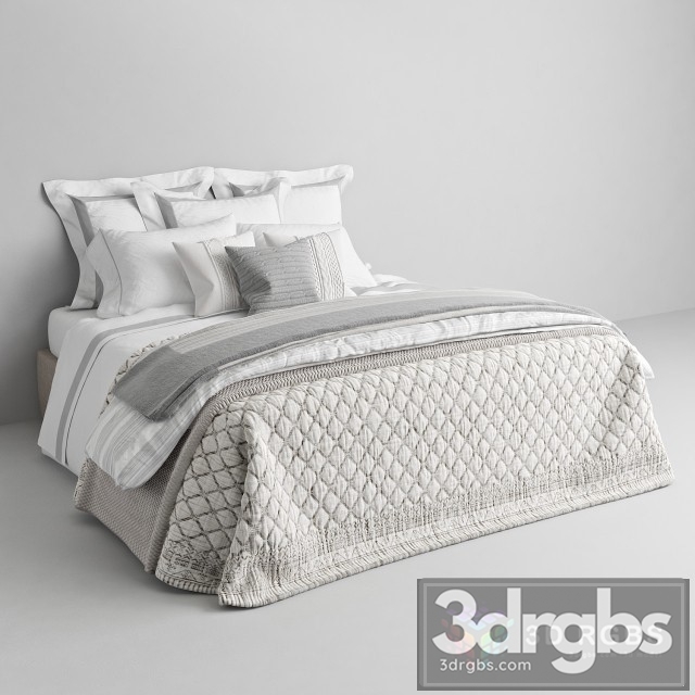 Zara Home Bed 3 3dsmax Download - thumbnail 1