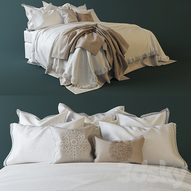 Zara Home Bed 3DSMax File - thumbnail 1