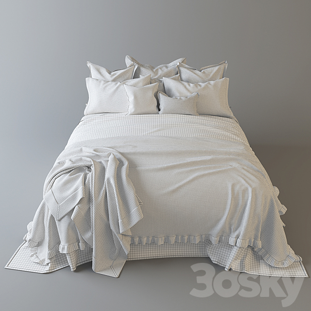 Zara Home Bed 3DSMax File - thumbnail 3