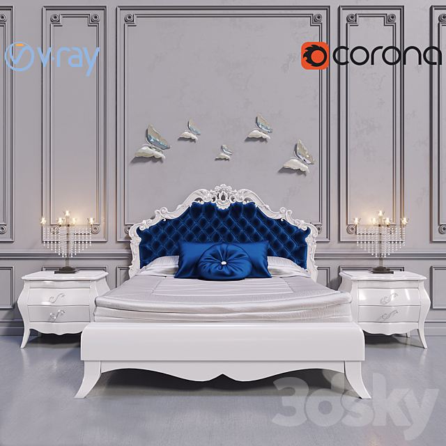 Zebrano Casa EMILY Bedroom 3DSMax File - thumbnail 1