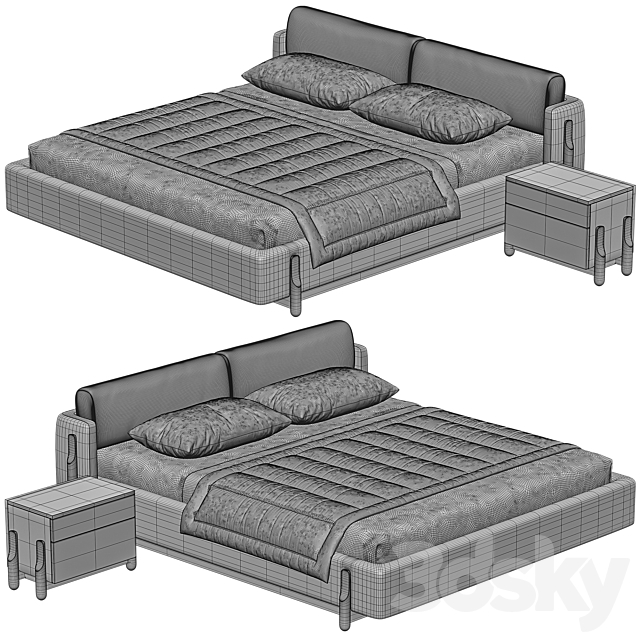 Zegen Bed ASH 3DSMax File - thumbnail 4