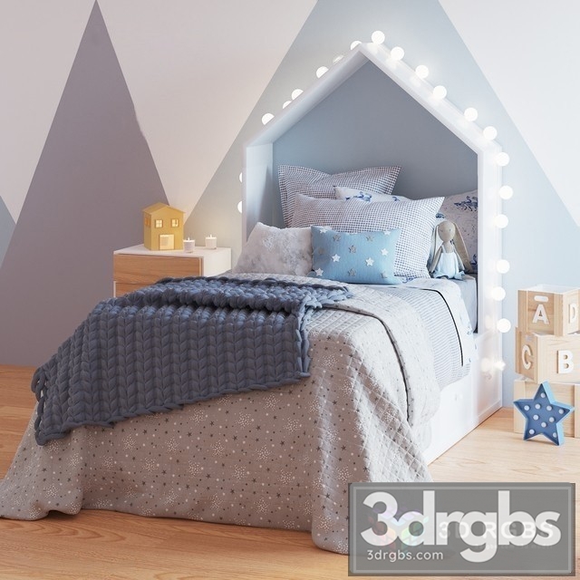 ZH Kid Bed 3dsmax Download - thumbnail 1