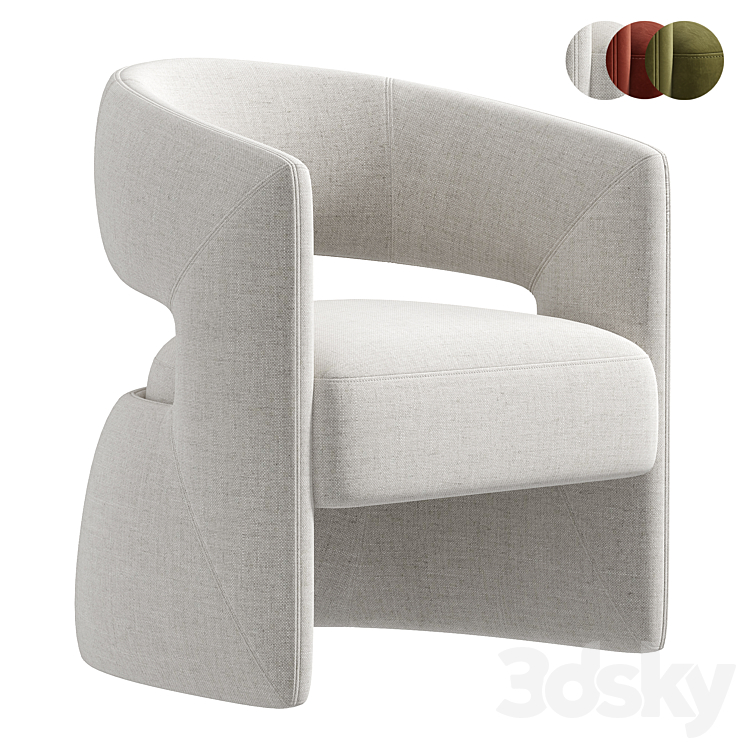 1728 chair by Tecni Nova 3DS Max Model - thumbnail 1