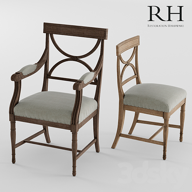 18TH C. GUSTAVIAN X-BACK 3DSMax File - thumbnail 1