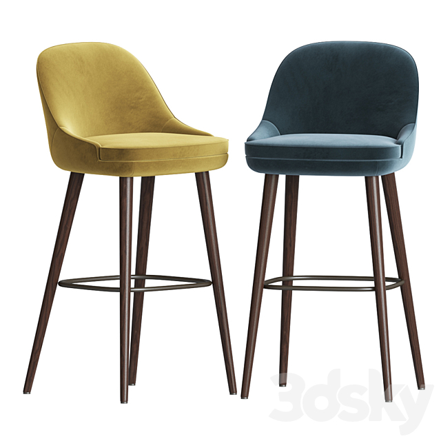 375 Walter knoll Bar Stool 3DSMax File - thumbnail 2