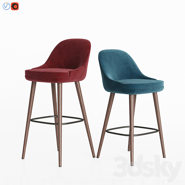 375 Walter Knoll Chairs Collection 3ds Max - thumbnail 2