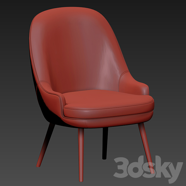 375 Walter Knoll Dining Chair Set 02 3DSMax File - thumbnail 2