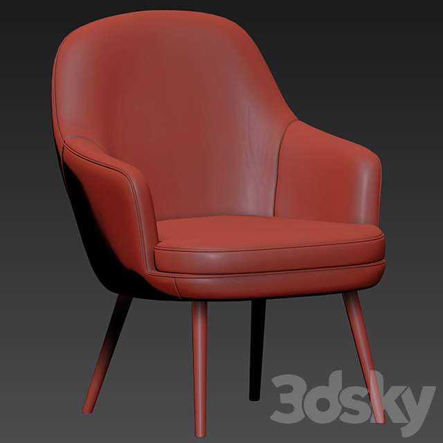 375 Walter Knoll Dining Chair Set 02 3DSMax File - thumbnail 3