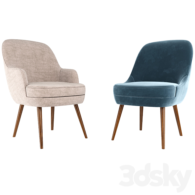 375 Walter Knoll Dining Chairs 3DSMax File - thumbnail 2