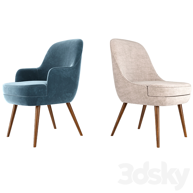 375 Walter Knoll Dining Chairs 3DSMax File - thumbnail 3