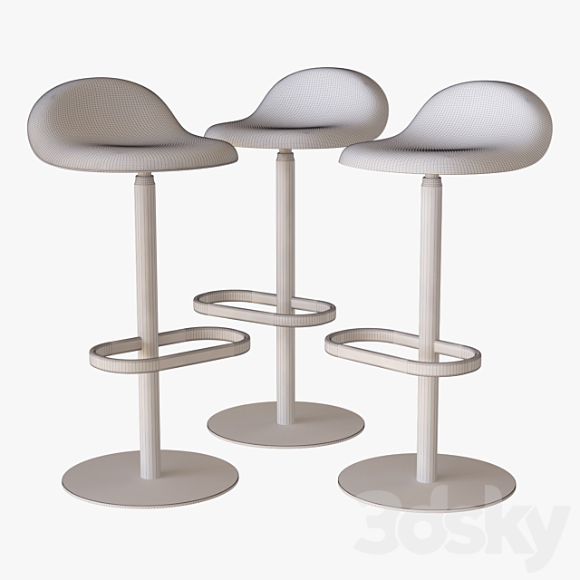 3d bar stool gubi 3DSMax File - thumbnail 3