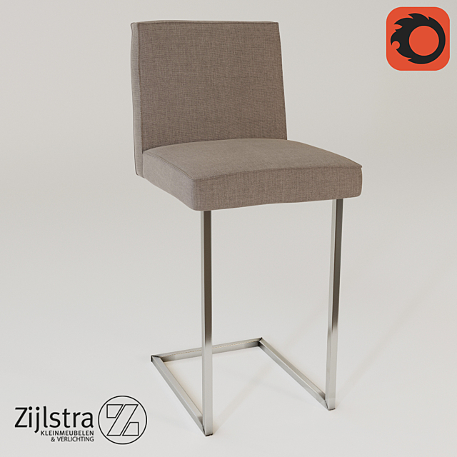 A chair and a bar stool zijlstra 3DSMax File - thumbnail 2