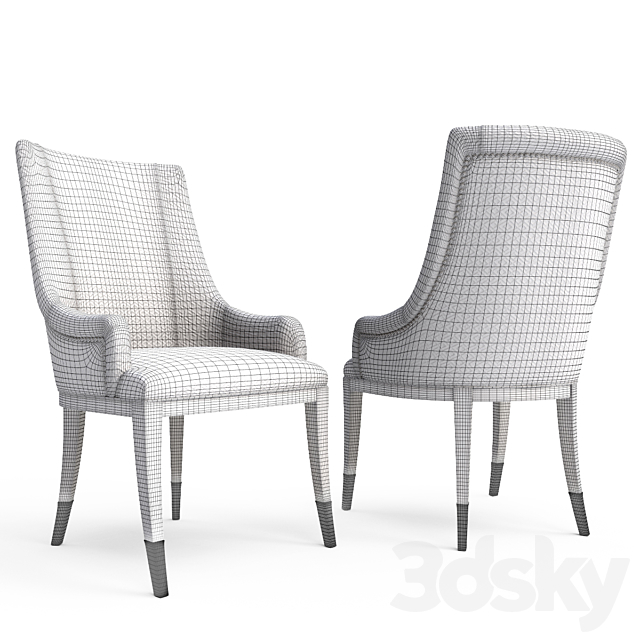 A la carte dining chairs 3DSMax File - thumbnail 2