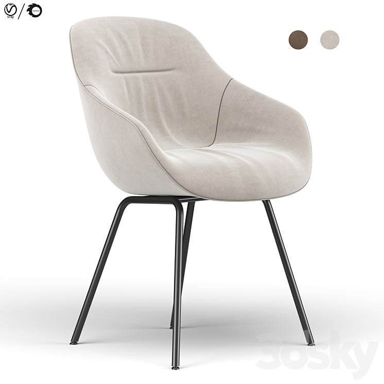 AAC 127 Chair 3DS Max Model - thumbnail 3