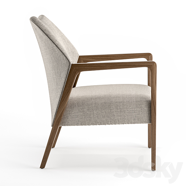 Abbott dalton accent chair 3DS Max Model - thumbnail 3