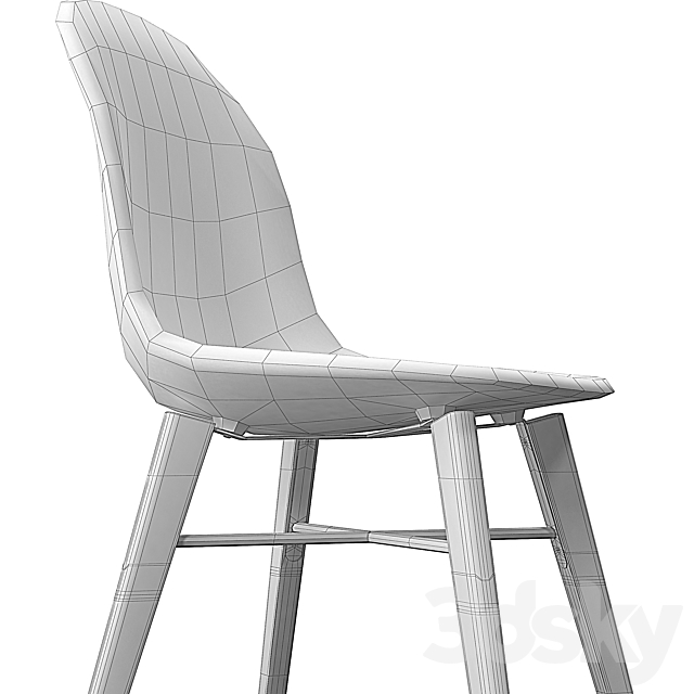 Academy MW chair 3DS Max Model - thumbnail 3