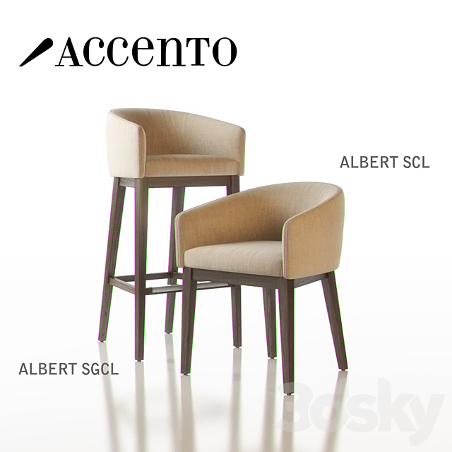 ACCENTO ALBERT Chairs 3DSMax File - thumbnail 1