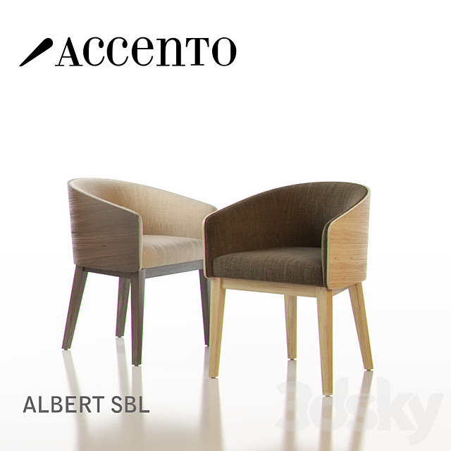 ACCENTO ALBERT SBL Chairs 3DS Max Model - thumbnail 1