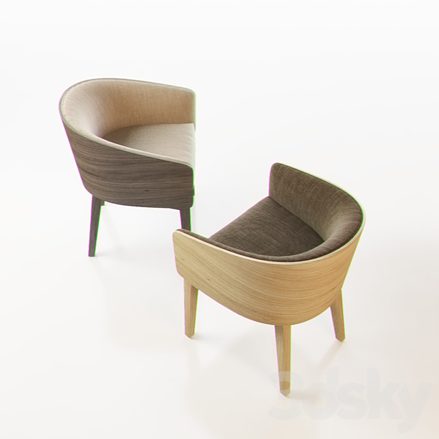 ACCENTO ALBERT SBL Chairs 3DS Max Model - thumbnail 2