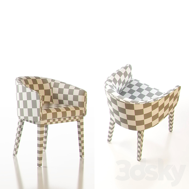 ACCENTO ALBERT SBL Chairs 3DS Max Model - thumbnail 3