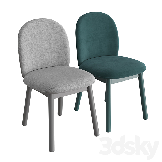 Ace dining chair 3ds Max - thumbnail 1